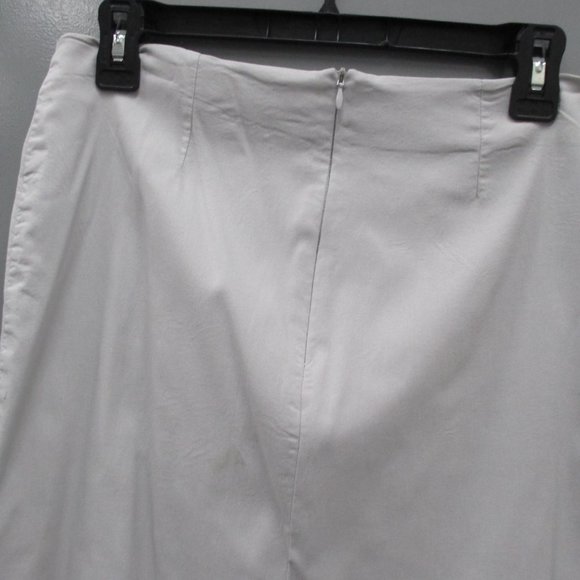 ASOS Women's Skirt Size 10 Gray Color Zipper Back Women's Skirt - Picture 8 of 10